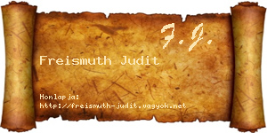 Freismuth Judit névjegykártya
