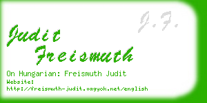 judit freismuth business card